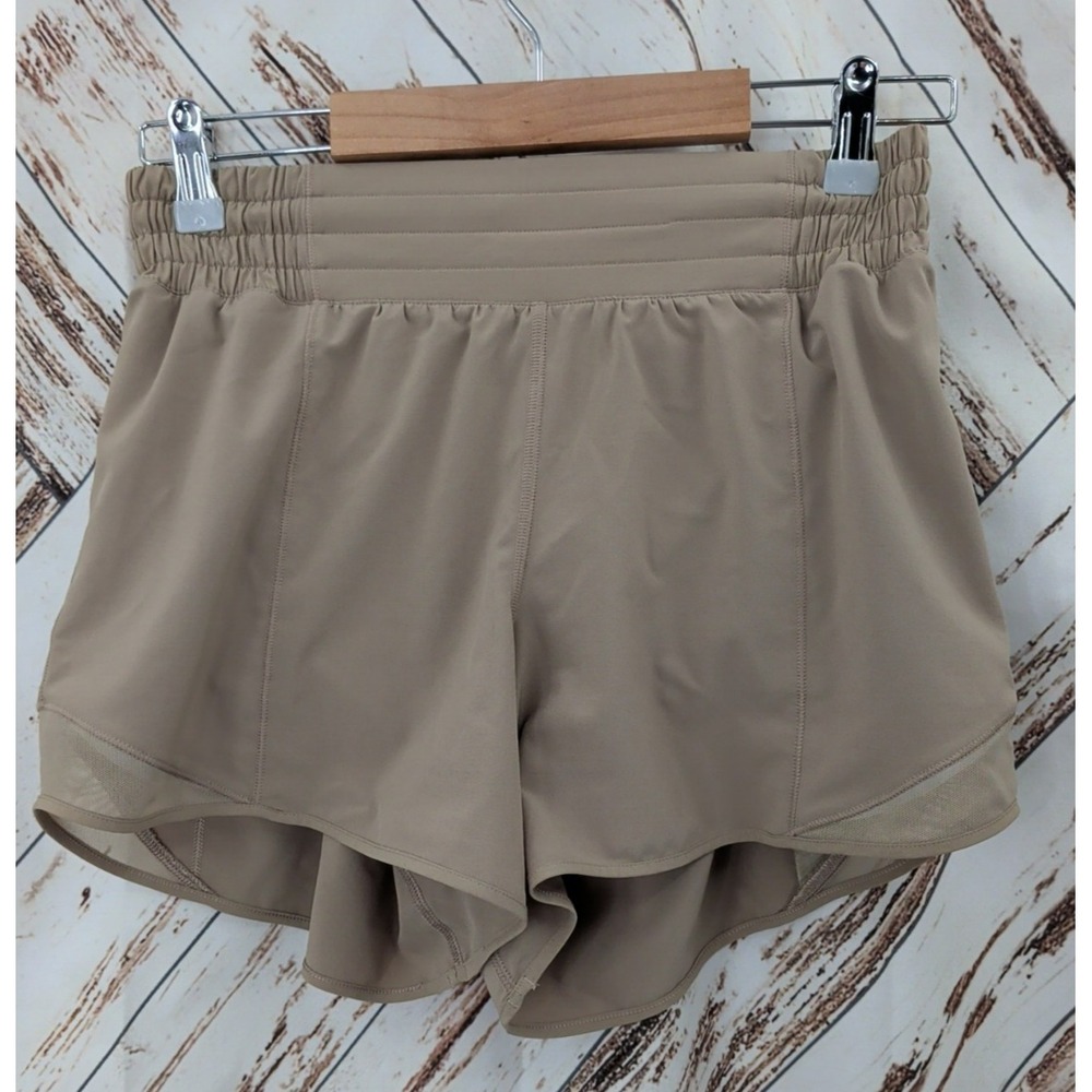 Lululemon Hotty Hot High-Rise Lined Short 4" Sheer Oak - Picture 3 of 6